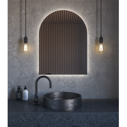 Κρεμαστός Καθρέπτης Arch 60x80 εκ. με Led